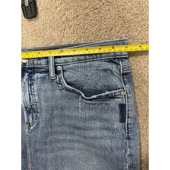 Silver Jeans Skirt Women's 10 Blue Frisco Pencil Distressed‎ Denim - Picture 8 of 10
